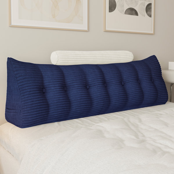 WOWMAX Headboard Wedge Reading Pillow With Bolster Neck Roll Wayfair